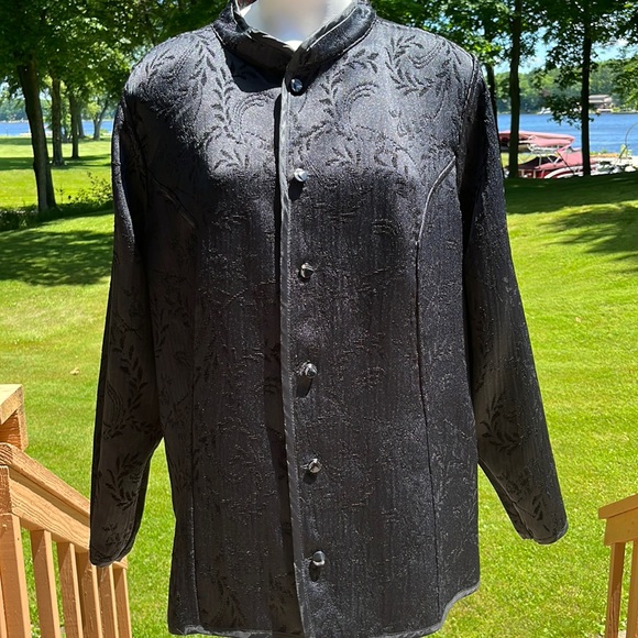 Reversible tapestry and black jacket 2X - Picture 2 of 11